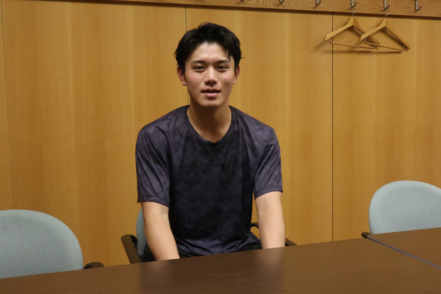 大阪屈指の公立進学校である三国丘高のエース・吉満　©Fumi Sawai