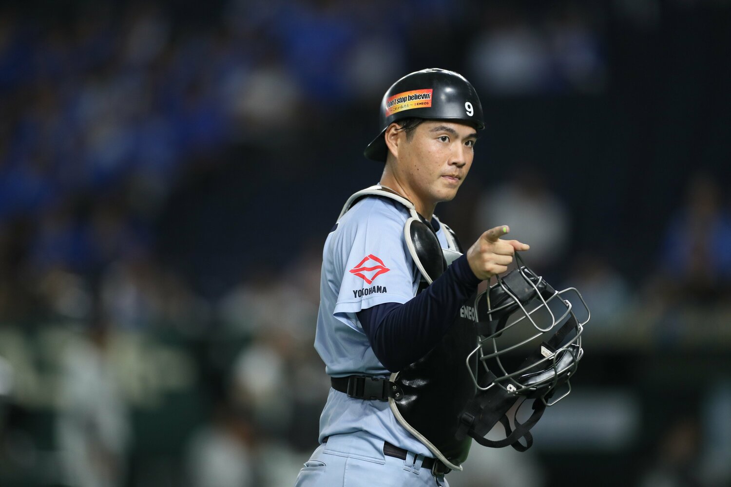 今秋の都市対抗では先発マスクを被り攻守に活躍した有馬　©SANKEI SHIMBUN