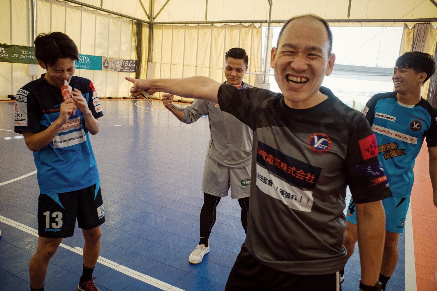 トレーニングではすでにチームと馴染んだ風景も見られた　©Kentaro Takahashi