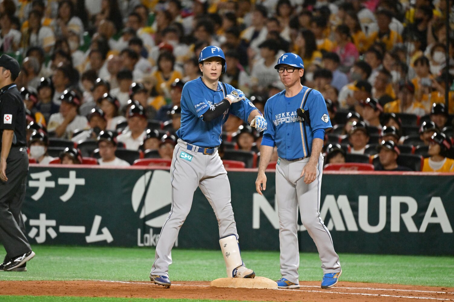 チームリーダー松本剛の気迫が球場に一体感を生んだ　©︎Hideki Sugiyama