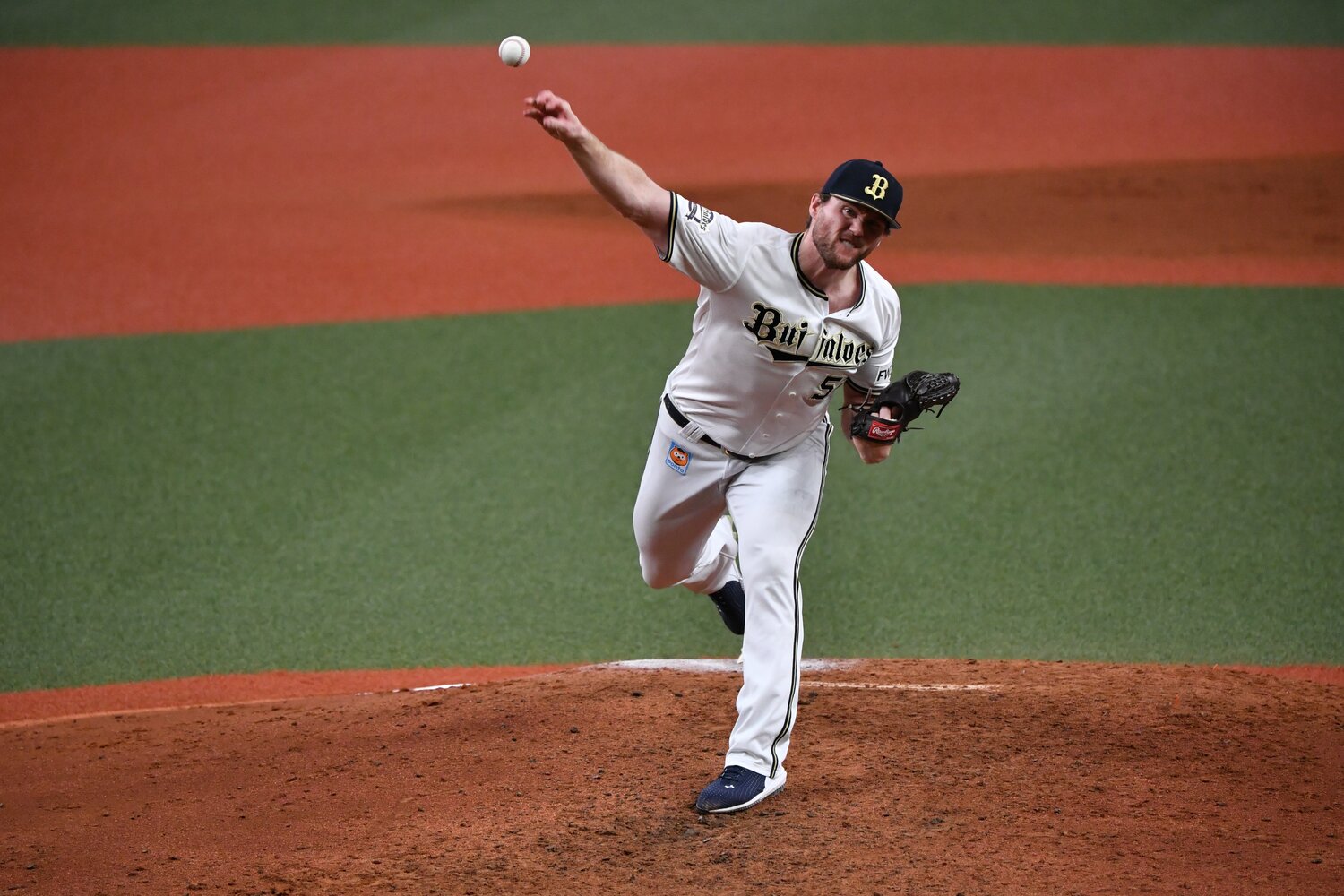 第1戦のヒギンス ©Hideki Sugiyama