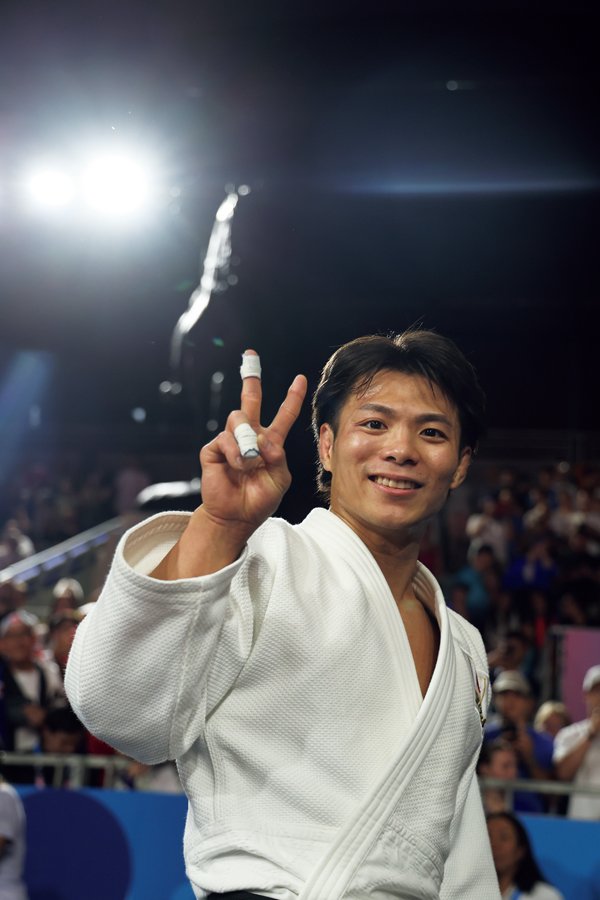 阿部一二三／1997年8月9日生、兵庫県出身。6歳の時に柔道を始める。神港学園高を経て、2016年に日体大へ進学。'17年、'18年の世界選手権を連覇。'20年4月からパーク24に所属。'21年の東京五輪66kg級で金メダルに輝き、日本初となる兄妹での五輪同一大会金となった。167cm  ©Tetsuya Higashikawa/JMPA