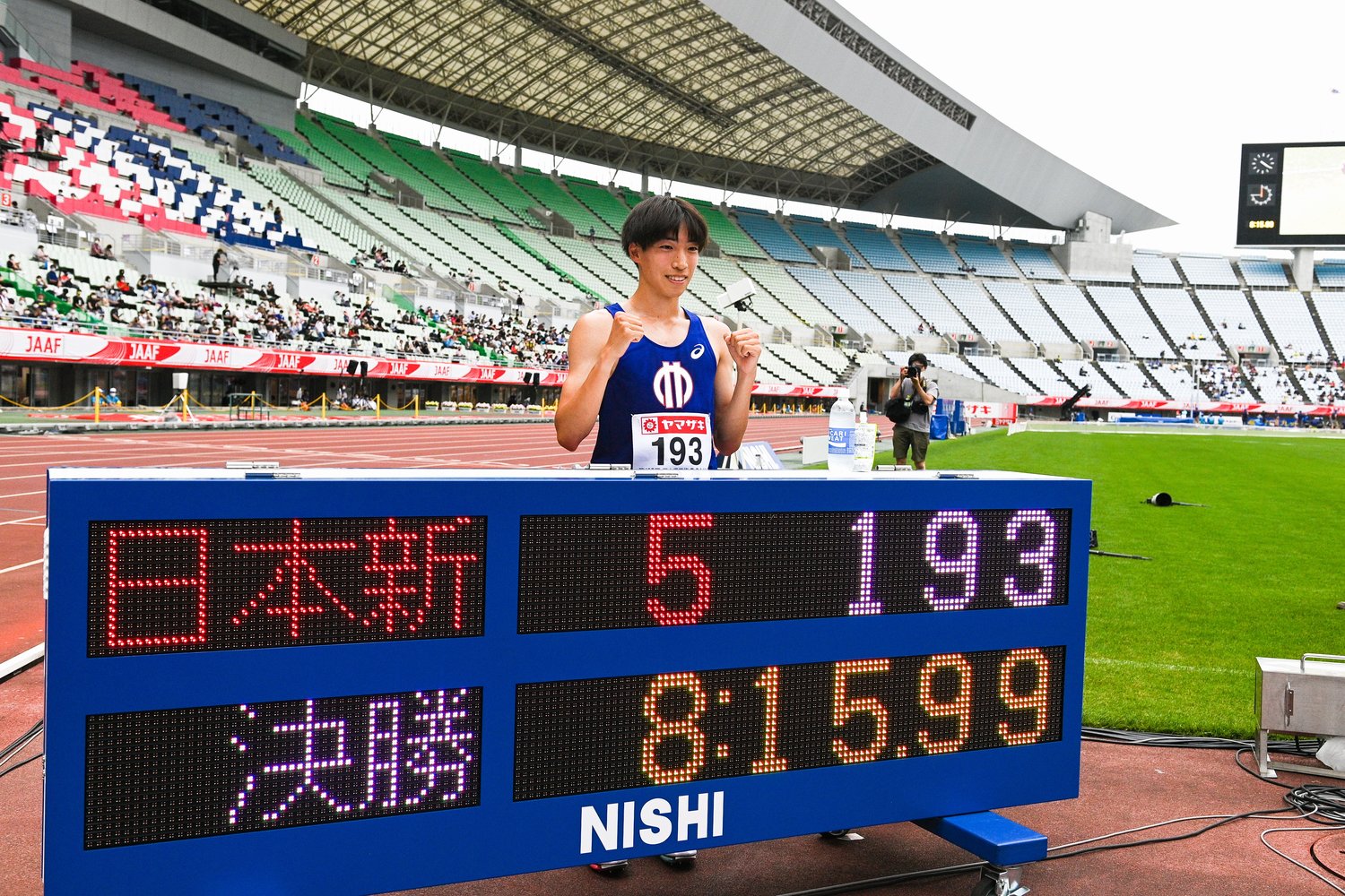 負荷の高い練習ができなかったなかで出場した6月の日本選手権。4つの記録更新する好タイムで優勝する ©Asami Enomoto