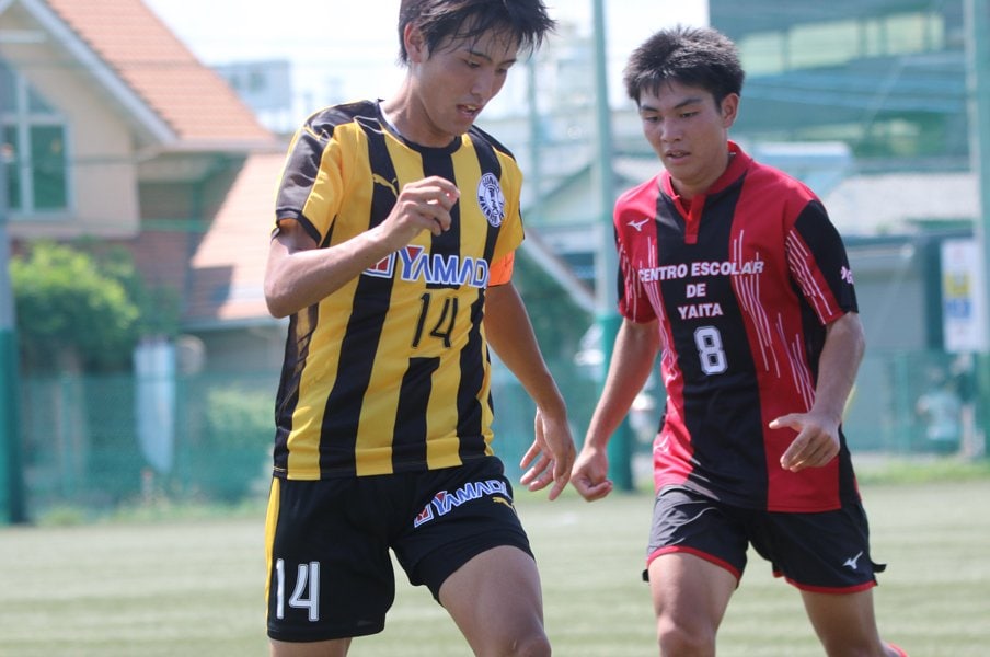 再開されたプリンスリーグで存在感を発揮した櫻井　©Takahito Ando