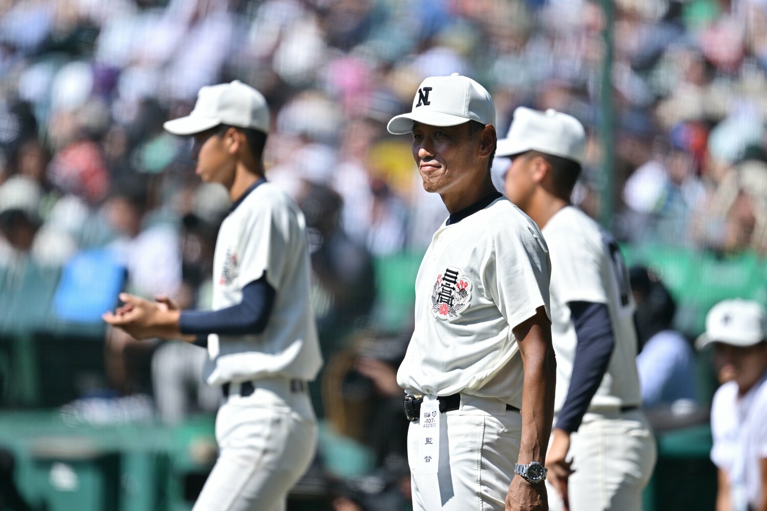 日大三を率いる三木有造監督、51歳 ©Hideki Sugiyama