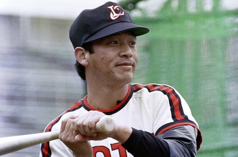 ロッテ時代に三冠王を3度獲得した落合博満 ／ photograph by KYODO