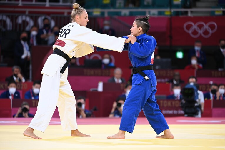 東京五輪では渡名喜はビロディドと準決勝で対戦　©JMPA