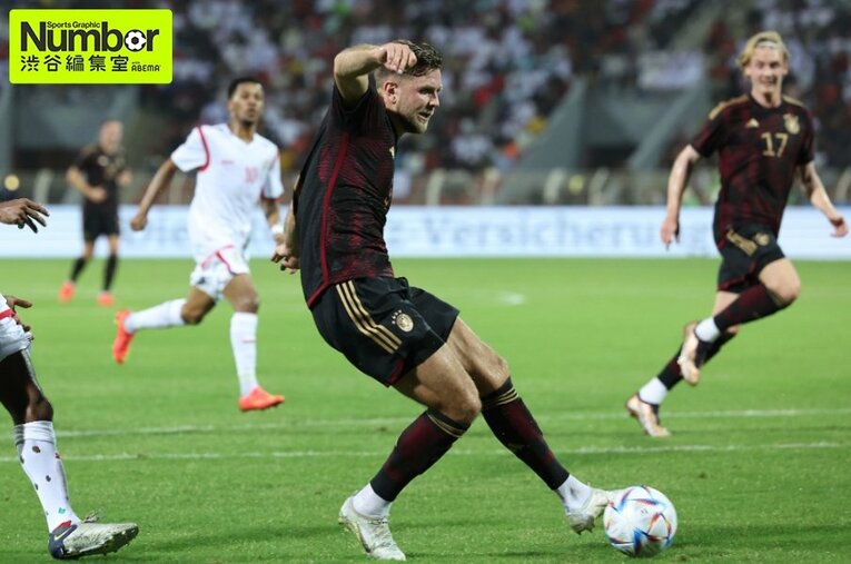 オマーン戦のドイツも主力を温存するなか、フュルクルクが代表デビュー戦で決勝ゴールを決めた ／ photograph by Getty Images