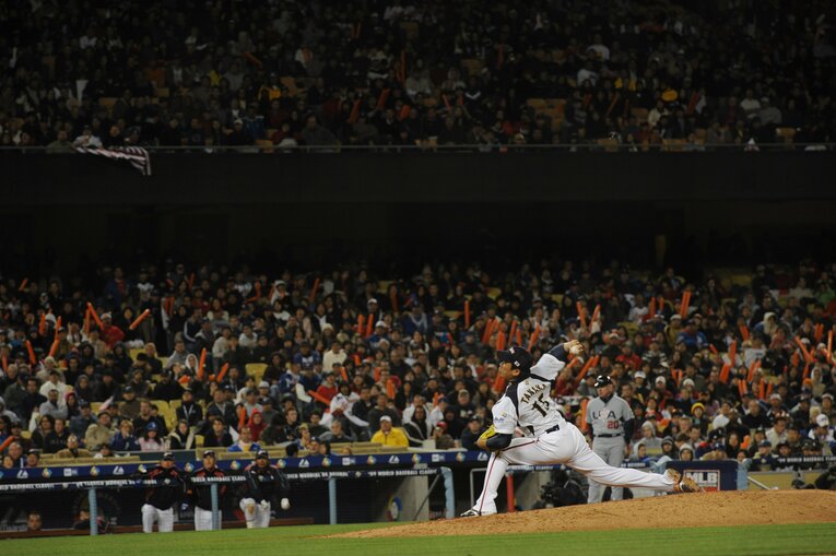 準決勝・アメリカ戦から「抑え」を託されたダルビッシュ有　©︎Naoya Sanuki