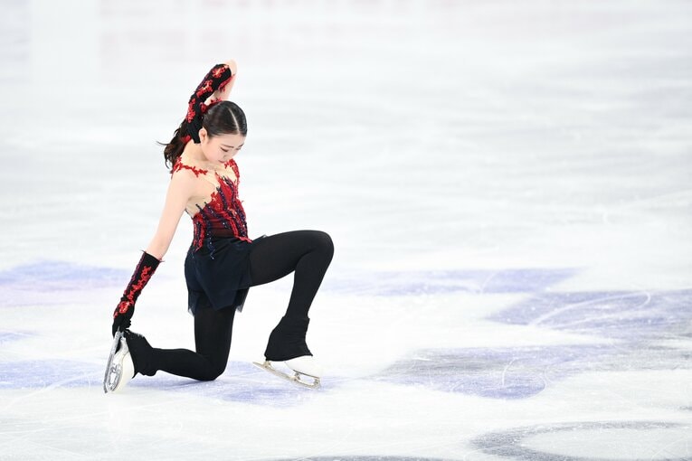 2021年3月、世界選手権SP　©Asami Enomoto