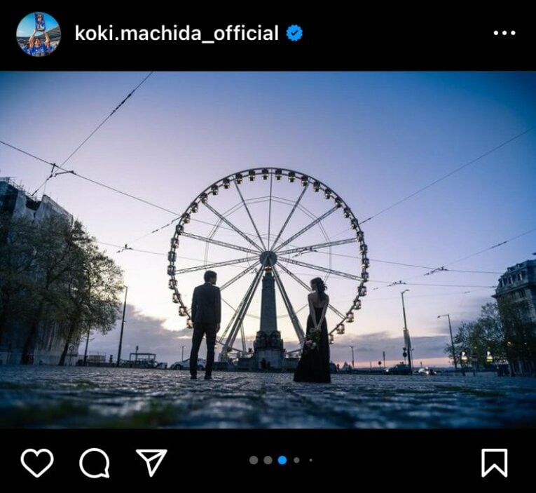 ※町田浩樹インスタグラムより（全7枚中の3枚目）