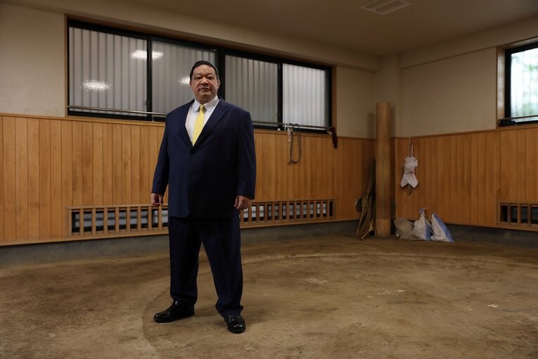 元大関・魁皇の浅香山親方　©Shigeki Yamamoto