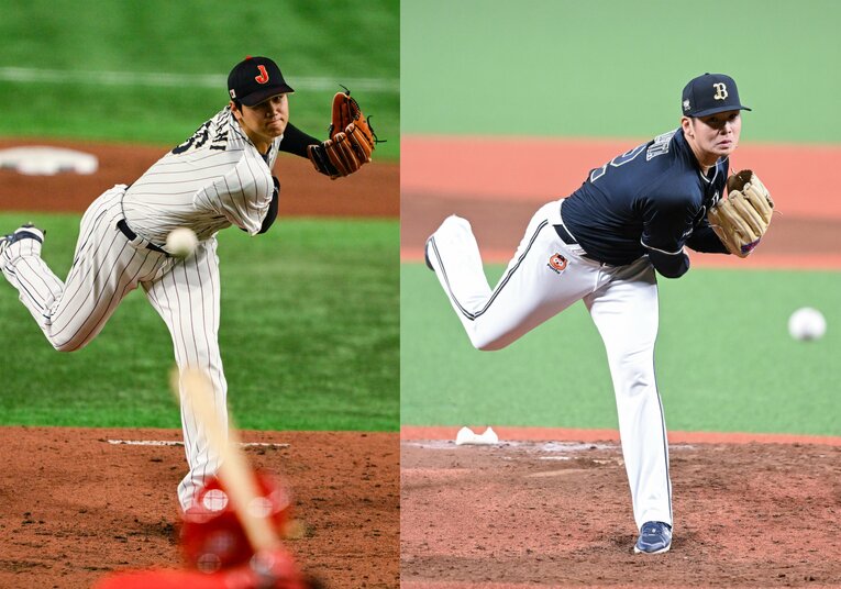 「大谷二世」とも評される山下舜平大。投球フォームもそっくり！　©︎Naoya Sanuki / JIJI PRESS