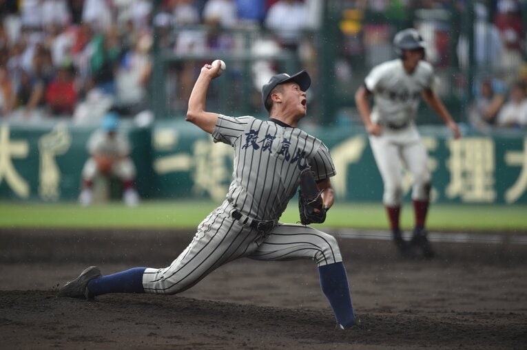 敦賀気比高時代にはエースとして全国制覇も達成した　©BUNGEISHUNJU