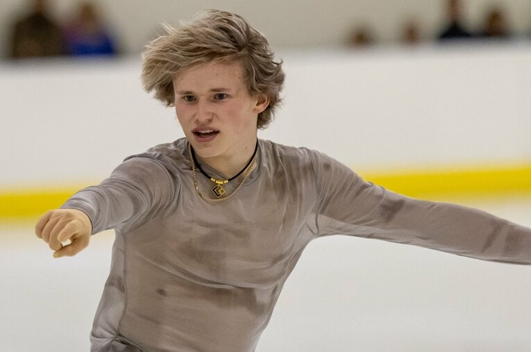 ロンバルディア杯SPでのイリア・マリニン ／ photograph by AFLO