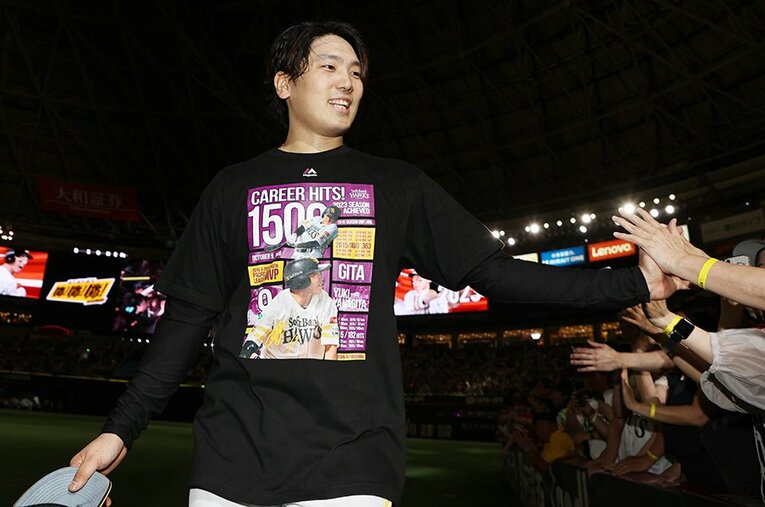 ノーヒットノーランを達成したソフトバンクの石川柊太 ／ photograph by JIJI PRESS