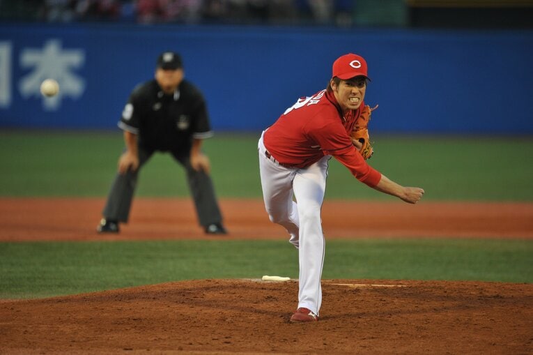 06年高校生ドラフトで広島から単独1位指名を受けた前田健太（PL学園出身）。16年に渡米した　©BUNGEISHUNJU