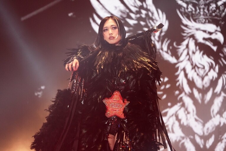 入場する上谷沙弥　©Essei Hara