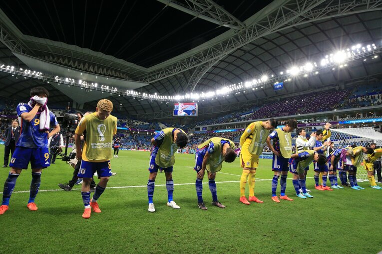 クロアチア戦の試合後　©Kazuo Fukuchi/JMPA
