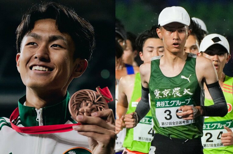 昨年の日本選手権1万ｍでは学生新記録で3位に食い込んだ東農大の前田和摩。そこから1年以上のブランクを経て、ようやく表舞台に帰ってきた ／ photograph by Satoshi Wada