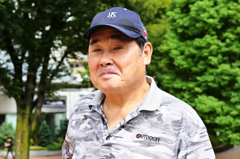現在はヤクルトOB会の会長を務める井原慎一朗（71歳）。45年前に味わった喜びや監督・広岡達朗への畏敬の念は、今も薄れていなかった　©Hideki Sugiyama