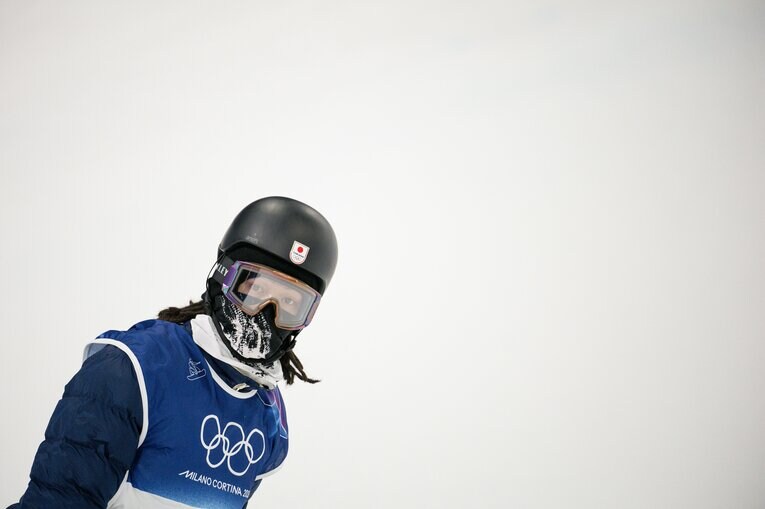 ミラノ五輪男子ハープパイプ決勝【スワイプするとそのほかの写真もご覧になれます】　©Nanae Suzuki／JMPA