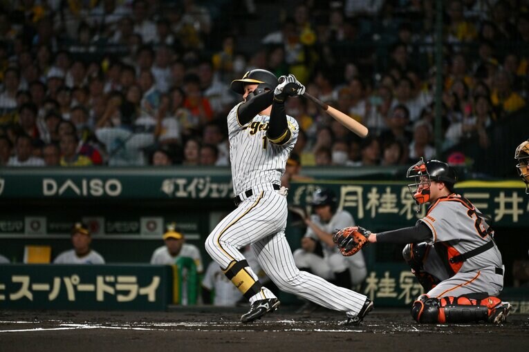 岡田彰布監督の起用に応え、1年目から10本塁打をマークした森下翔太　©Hideki Sugiyama