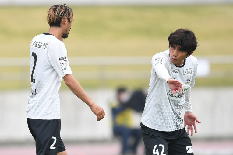 2021年、FC岐阜に加わってからの柏木　©Masashi Hara/Getty Images