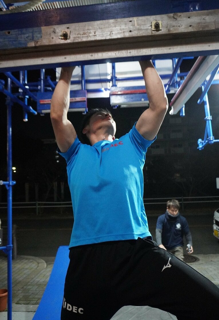 「亀パ」でのトレーニング風景　©NumberWeb