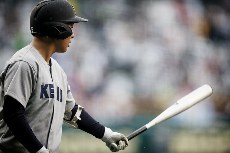 センバツで話題を呼んだ清原勝児（慶應／「5番サード」）　©Kichi Matsumoto