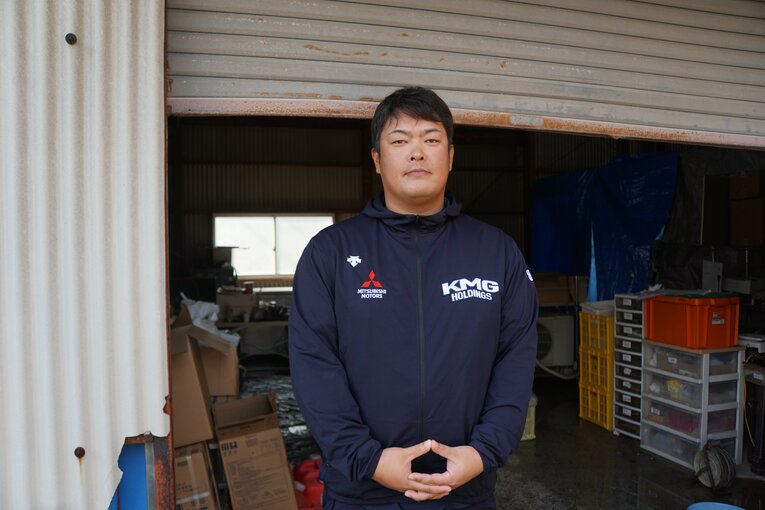 中原大樹さん、32歳。2011〜14年、ソフトバンクでプレーした ©Number Web