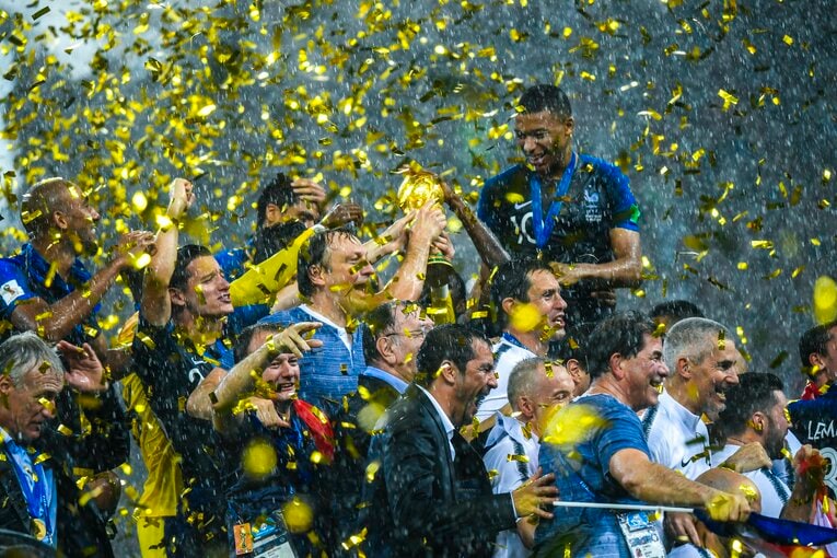 ロシアW杯で優勝したフランス　©JMPA