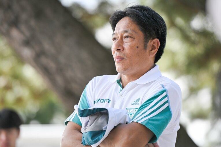 青学大を率いる原晋監督 ©Nanae Suzuki