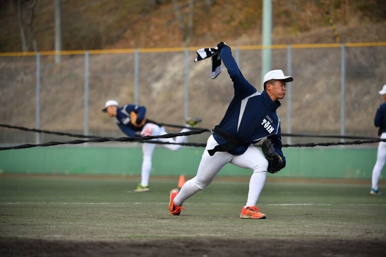 大阪桐蔭練習の様子　©Hideki Sugiyama