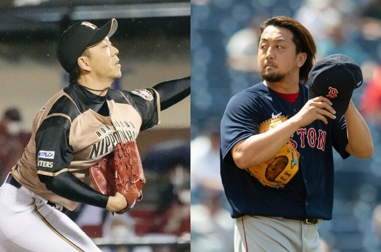 宮西尚生と澤村拓一。ここ10年の日本野球を見ていた人にとってはお馴染みのリリーフ投手だ ／ photograph by Kyodo News/Getty Images