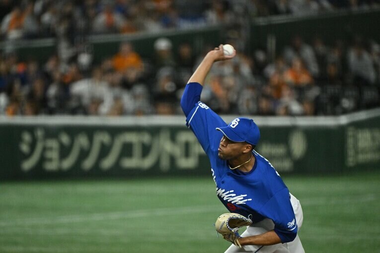 力投するライデル・マルティネス　©︎Hideki Sugiyama