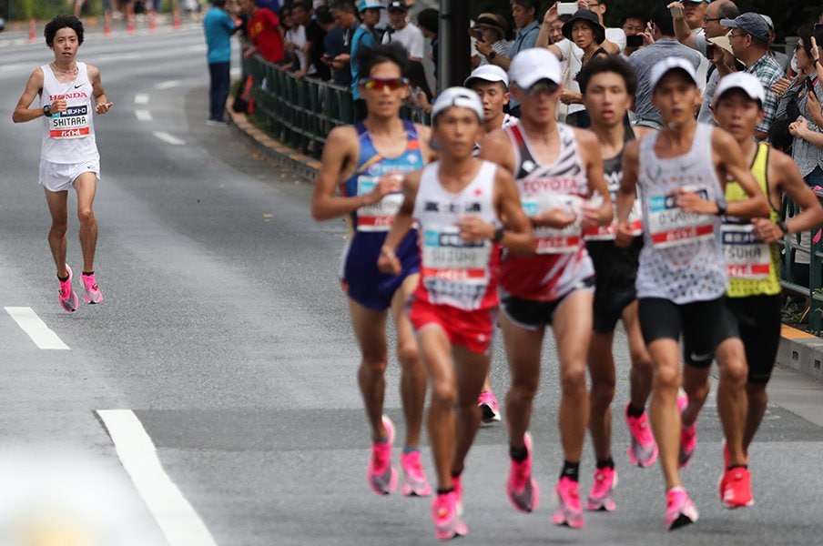 大迫傑の日本記録を破るとしたら？舞台は東京マラソン、候補者は……。＜Number Web＞ photograph by JMPA