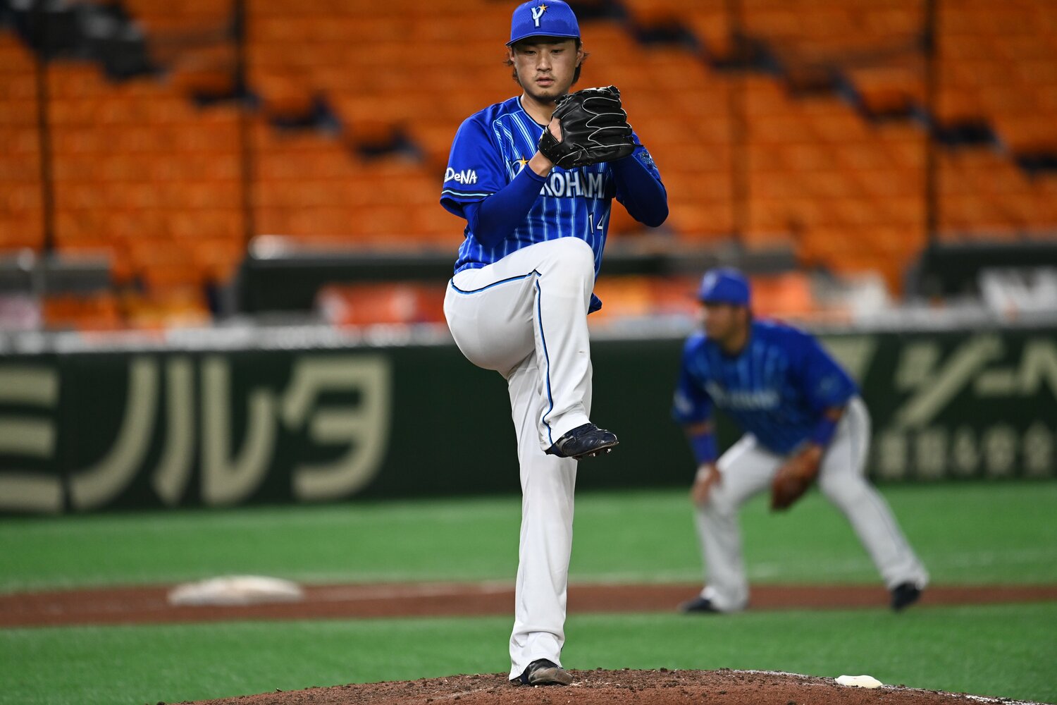 2020年シーズンは中継ぎとして活躍した石田　©Naoya Sanuki　