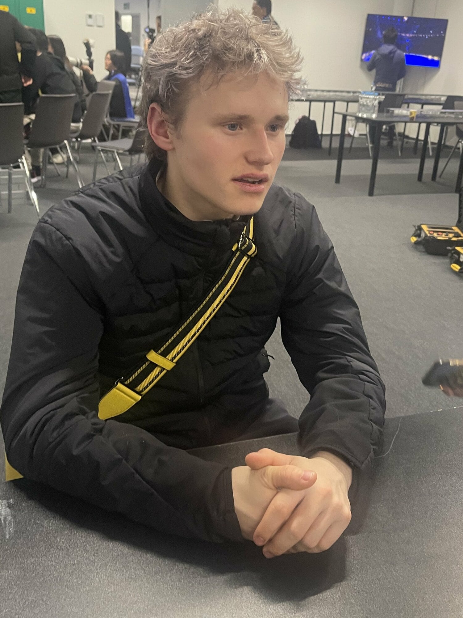 大会を終えて、率直な思いを明かしたマリニン　©Akiko Tamura