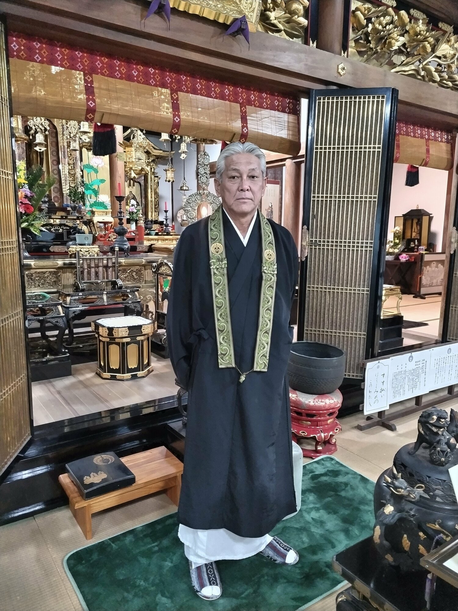 現在は兵庫県神戸市の照願寺で住職を務める藤岡寛生さん ©Makoto Okano