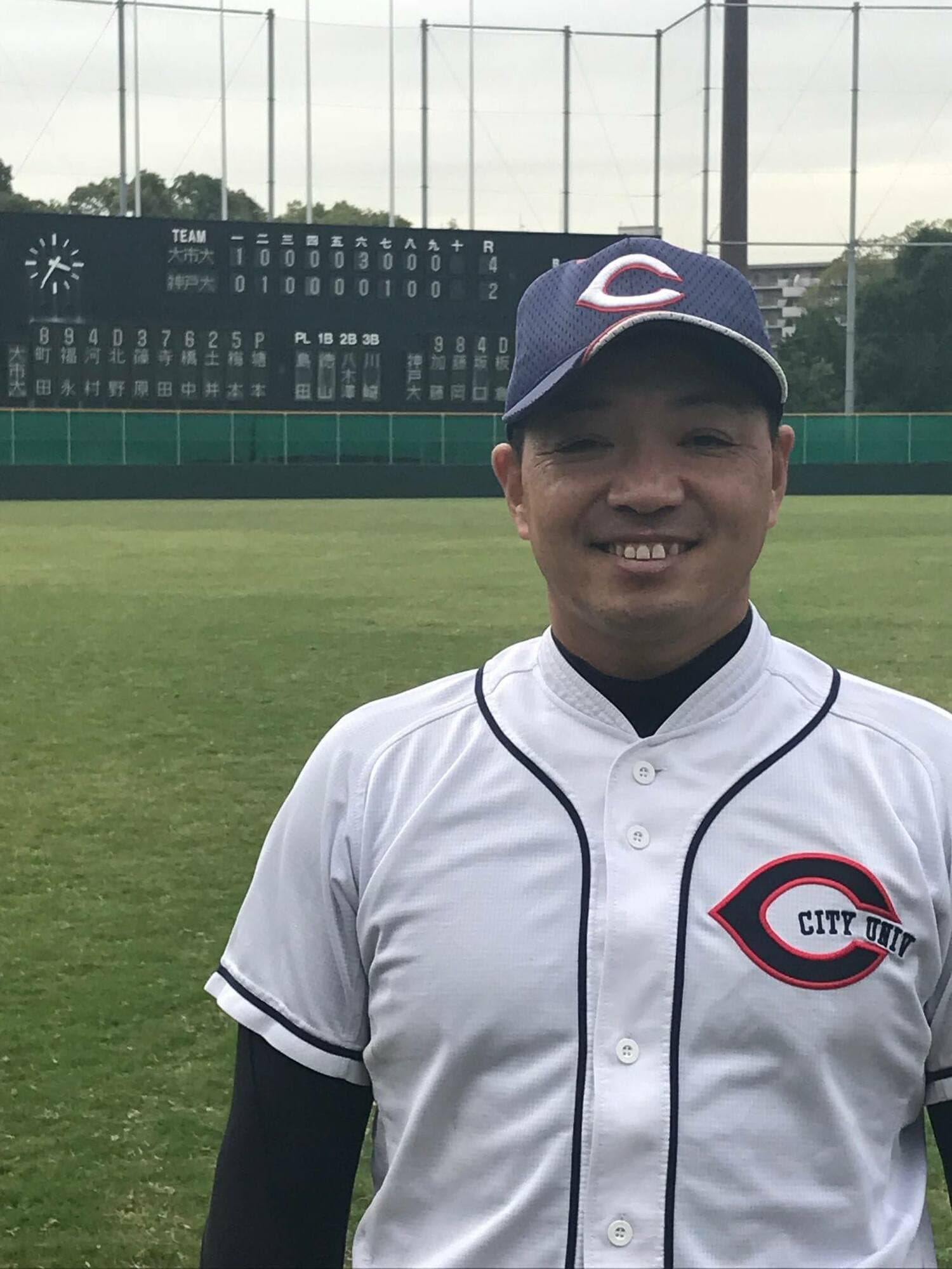 10年から22年まで母校でもある大阪市大(現大阪公立大)で監督を務めた辻森氏/大阪市立大公式Facebookより