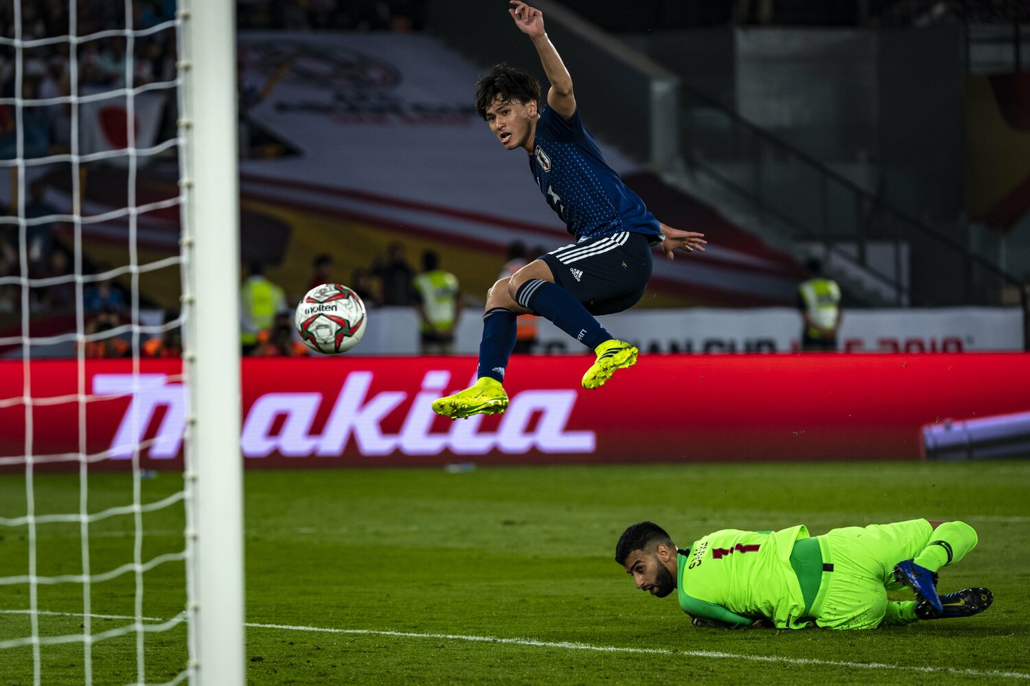 ２０１９年アジア杯決勝での南野のゴール　©Takuya Sugiyama