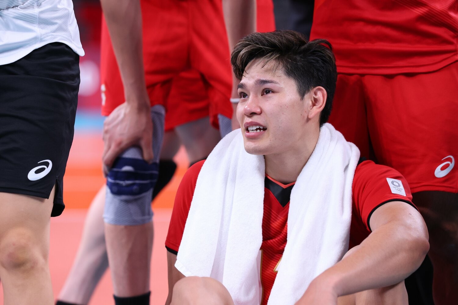 ブラジルに敗れ、涙を流した西田　©︎Ryosuke Menju /JMPA