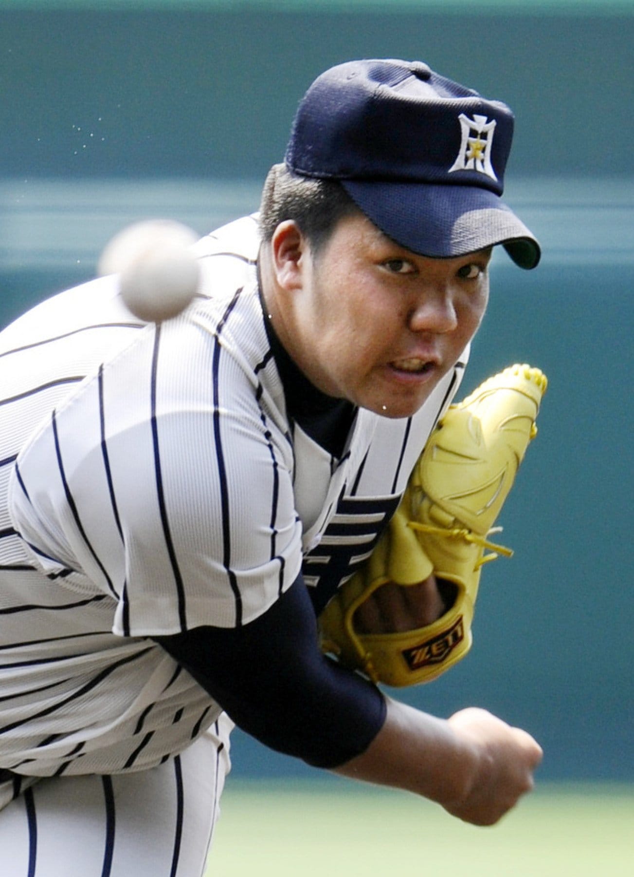 開星時代の白根。「山陰のジャイアン」と呼ばれた　©Kyodo News