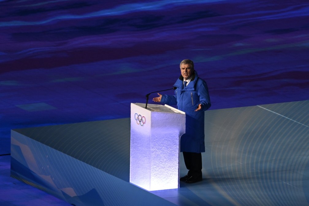 バッハ会長のスピーチ　©Asami Enomoto/JMPA