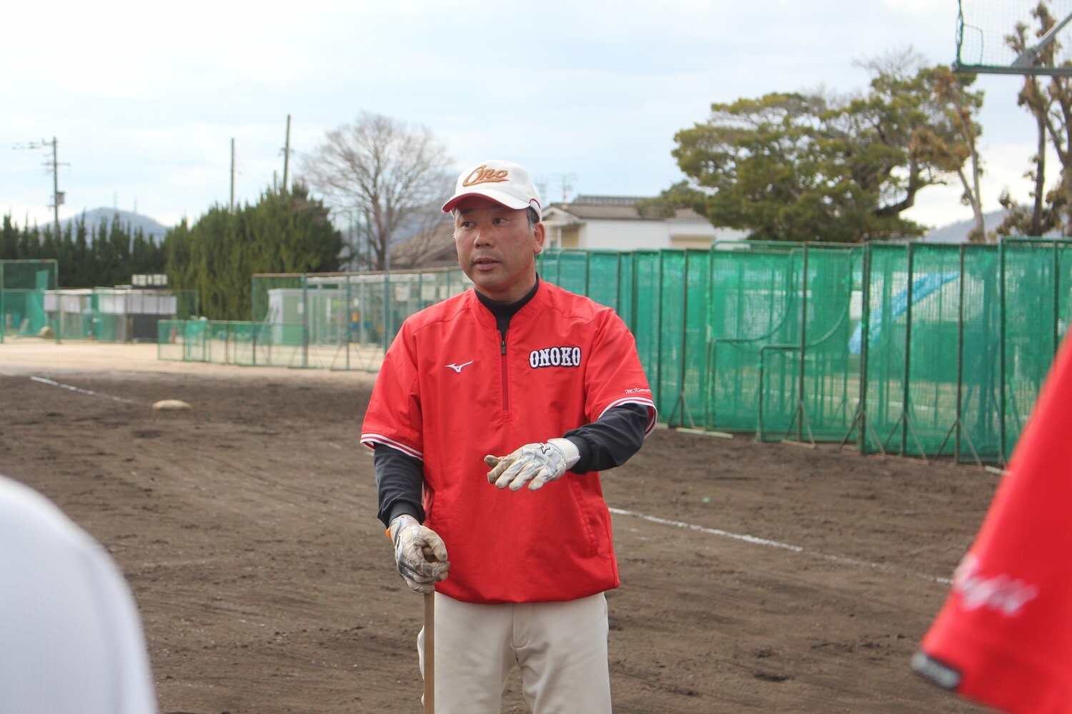 選手たちを指導する北垣監督　©︎Fumi Sawai