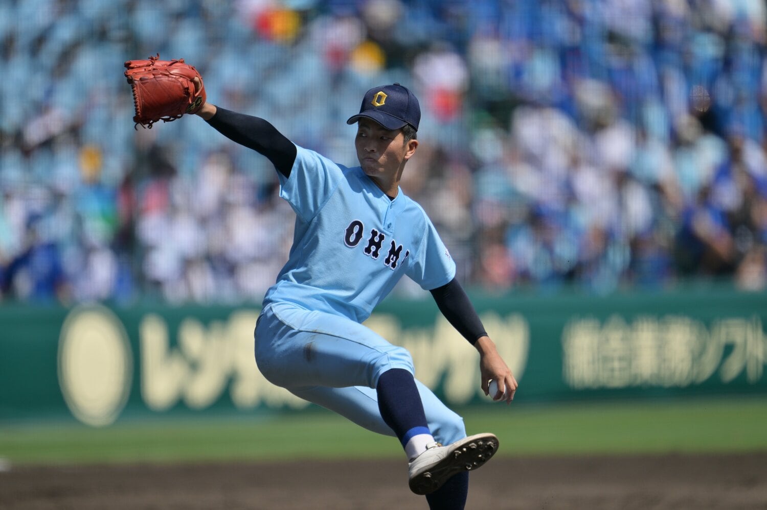 激戦の準々決勝・高松商戦。好リリーフを見せた星野 ©Hideki Sugiyama