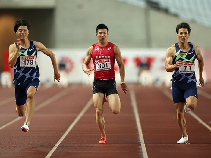 桐生祥秀「一区切りかな」 山縣亮太は“9.95”のダメージが…　日本選手権「男子100m」はなぜ明暗が分かれたか＜Number Web＞ photograph by AFLO