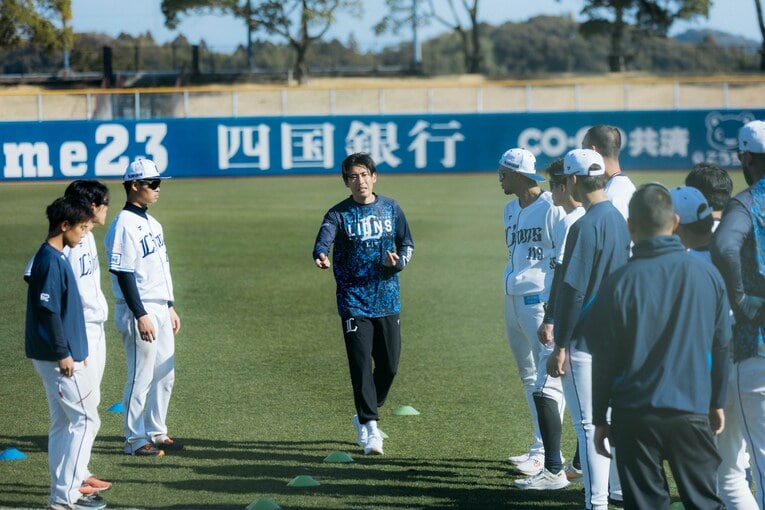 今季は西武ライオンズのスプリントコーチを務めた秋本さん　撮影：北原基行