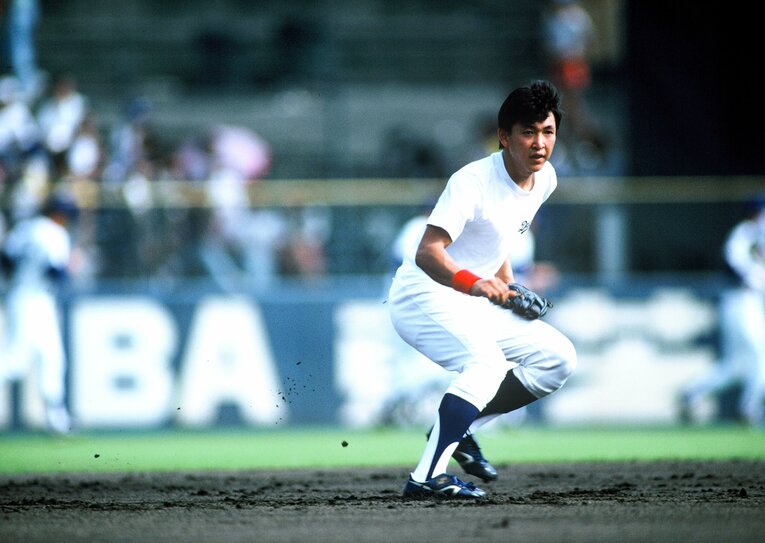 現役時代の立浪　©Sports Graphic Number